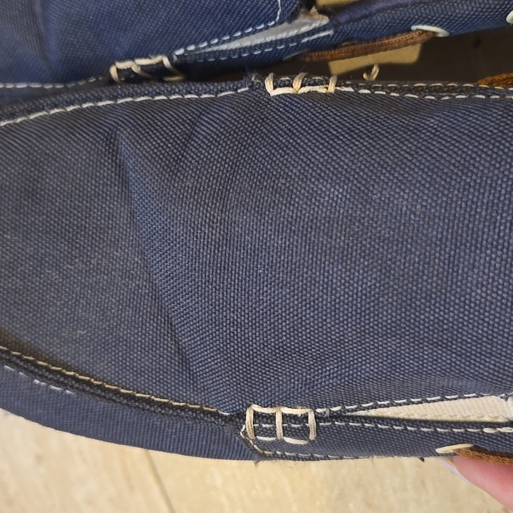 CROCS Unisex Blue Canvas Loafers/Boat Shoes - Picture 15 of 16